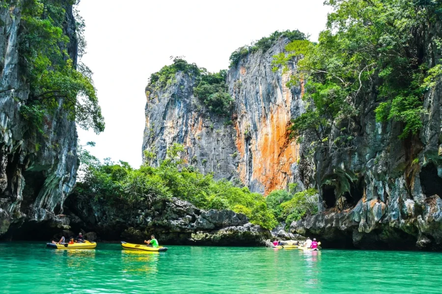 Phang Nga Bay Sea Cave Canoeing & James Bond Island by Big Boat